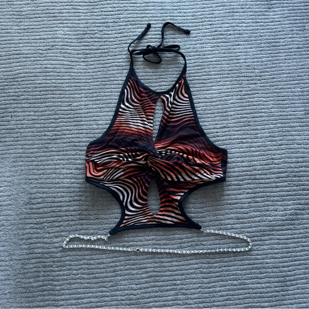 I am Gia wrap around crop top